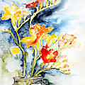 Freesia In A Pickle Jar