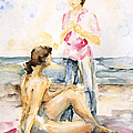 Girlfriends At The Beach