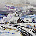Winter At Little Jasmund Bay On The Island Ruegen