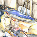 Folding Boats In Winter Dormancy
